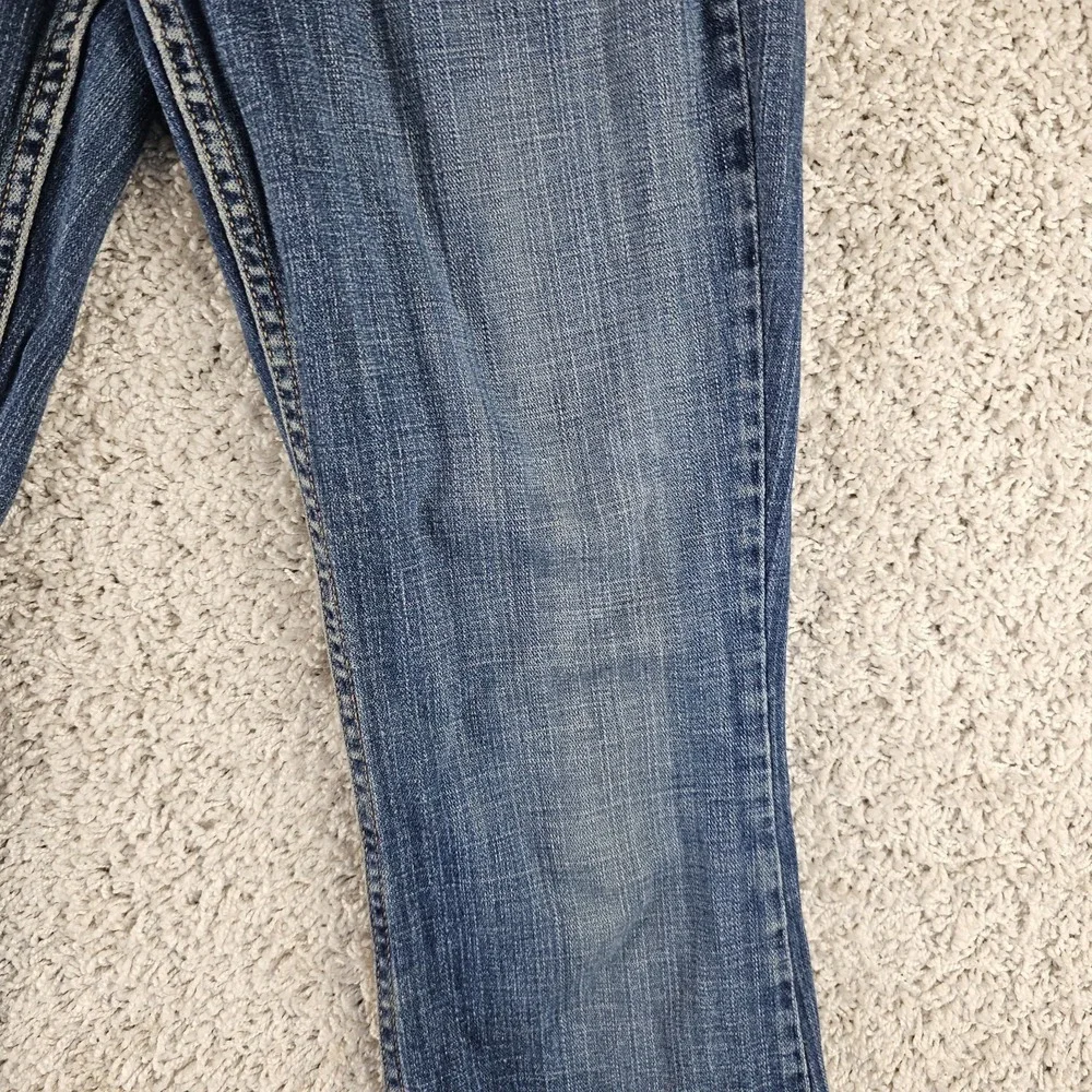 Levis 524 Too Superlow Bootcut Jeans Womens 3 Short 28x29 Blue Denim